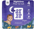 Hello Bello Nighttime Baby Diapers Size 4 - Ultra Absorbent Overnight