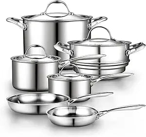 Cooks Standard Stainless Steel Cookware Set for Every Kitchen