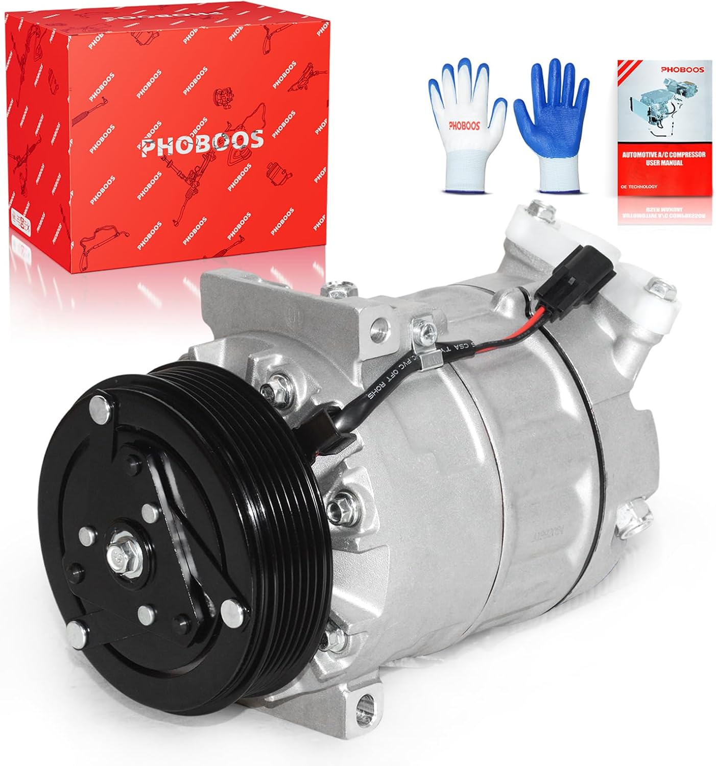 PHOBOOS A/C Compressor with Clutch for Nissan Sentra 2007-2012