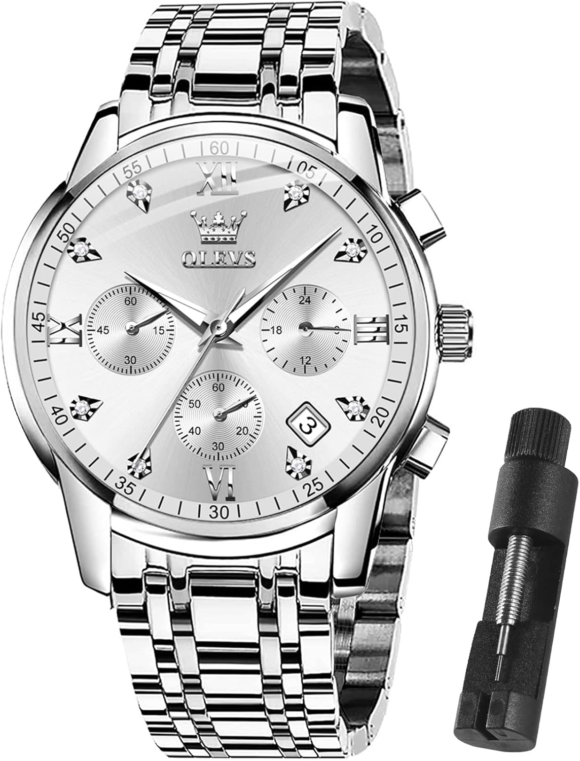 OLVES Multifunction Chronograph Watch - Stylish & Waterproof!