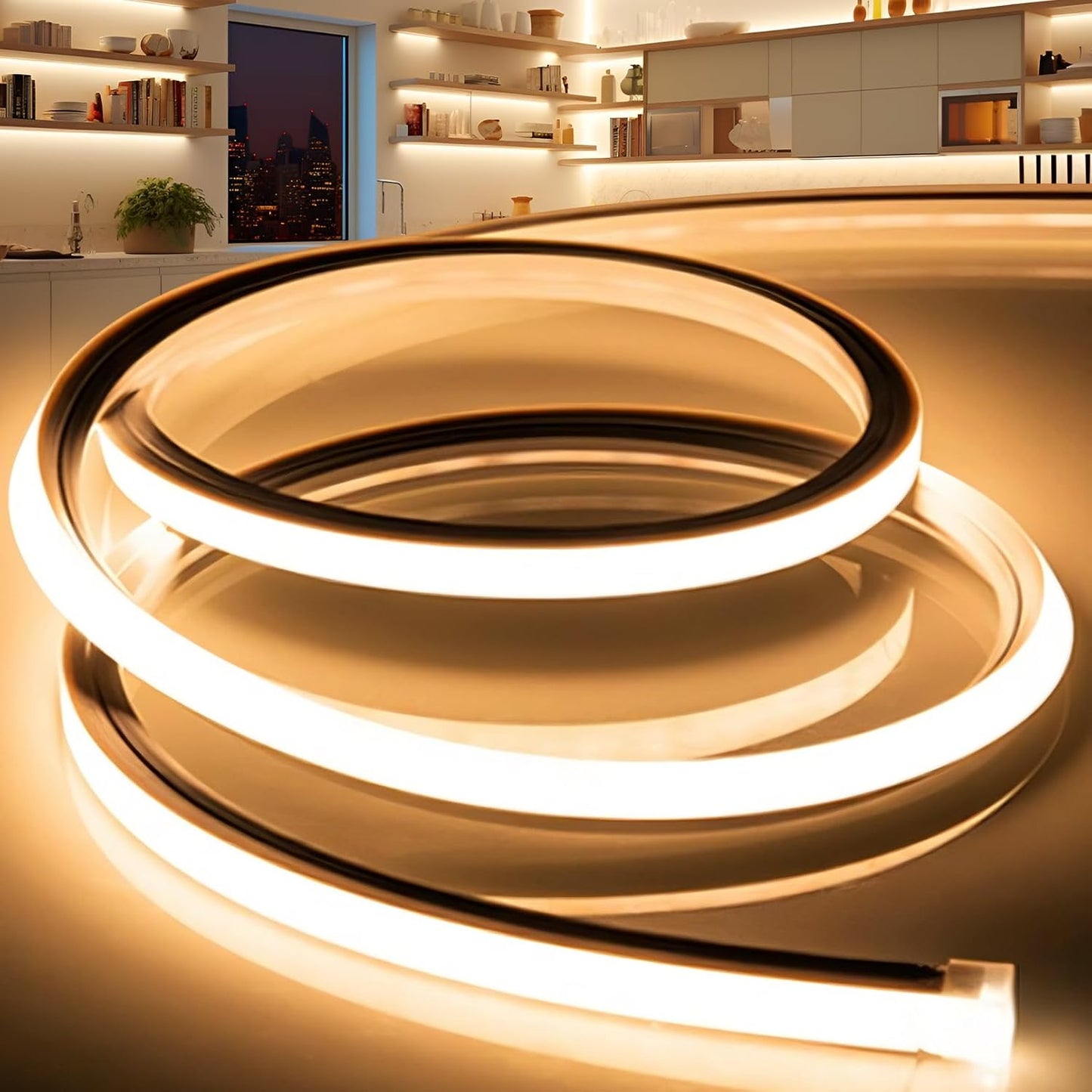 LED Strip Lights Warm White 3000K for Indoor and Outdoor Use