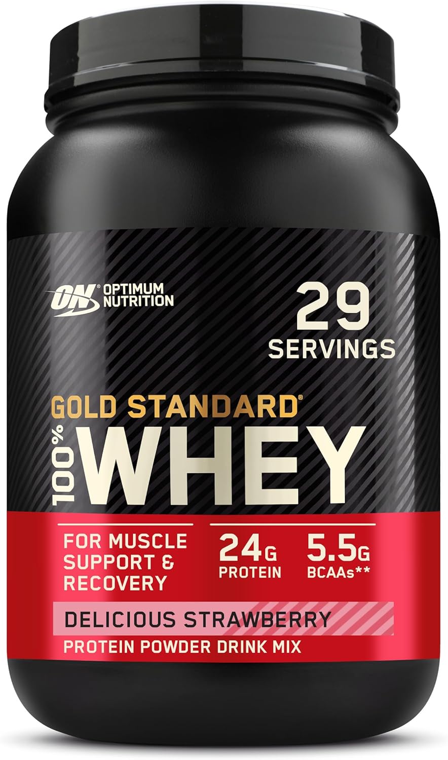 Optimum Nutrition Gold Standard Whey Protein Powder for Muscle Gain