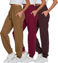 Ultra Performance Womens Sweatpants 3 Pack - Fleece Joggers for Women