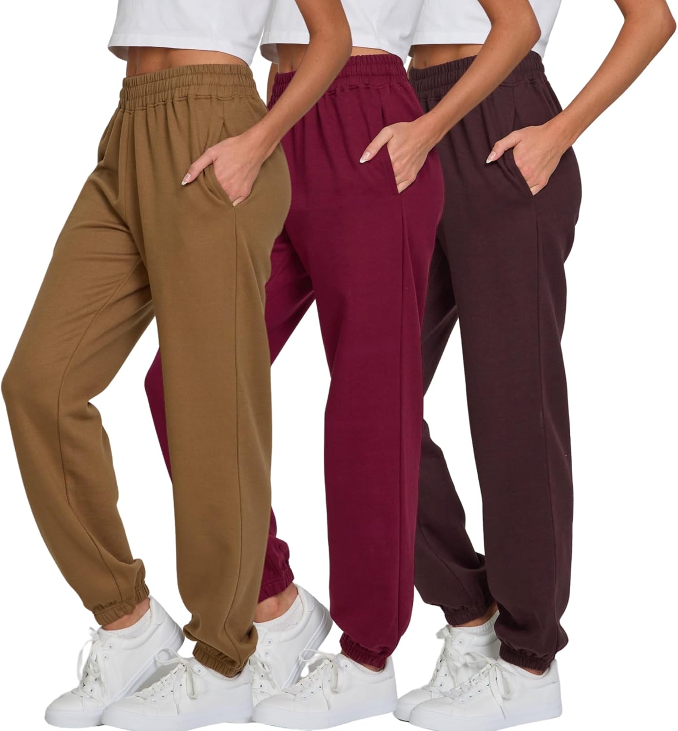 Ultra Performance Womens Sweatpants 3 Pack for Gym & Workout