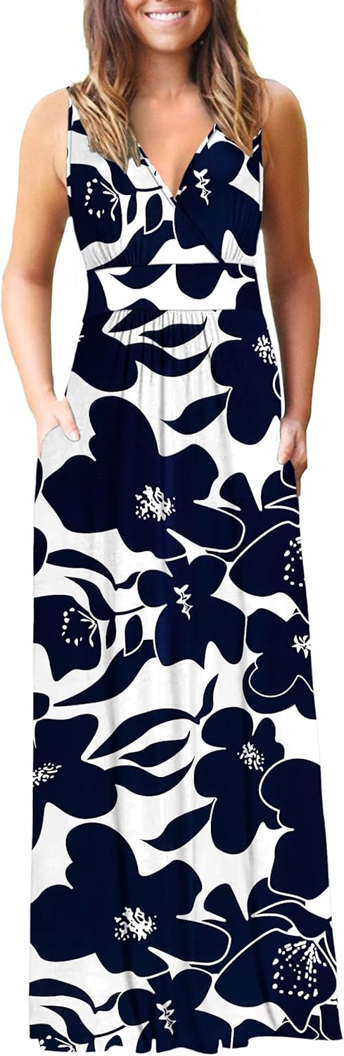 AUSELILY Women's Sleeveless Formal Dress with Pockets 2025