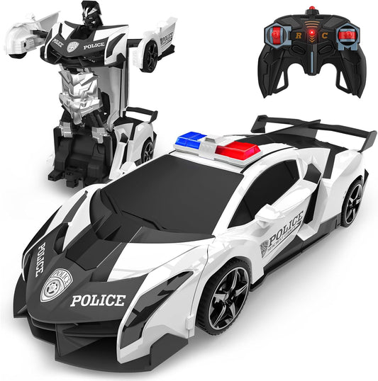 BLUEJAY Transforming RC Car: 1:18 Scale Robot with 360 Rotation