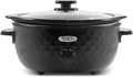 Elite Gourmet 6 Quart Diamond Pattern Slow Cooker - Family Sized