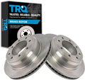 TRQ Rear Brake Rotors Set Vented Compatible with 2012-2021 Nissan NV