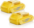 DCB201 3.5Ah 2Pack 20V Battery Replacement for Dewalt - Longer Run