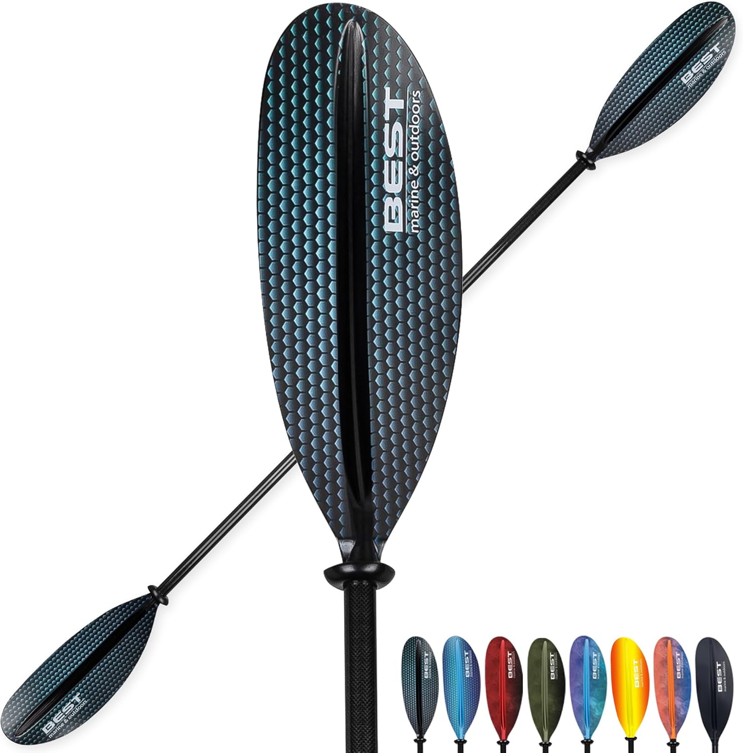 Best Marine Kayak Paddle with Carbon Fiber Shaft for Comfort