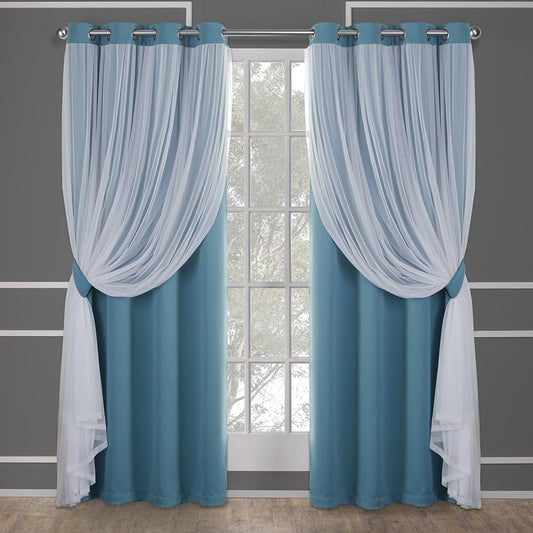 Talia Double Layer Indoor Curtains for Elegant Home Decor