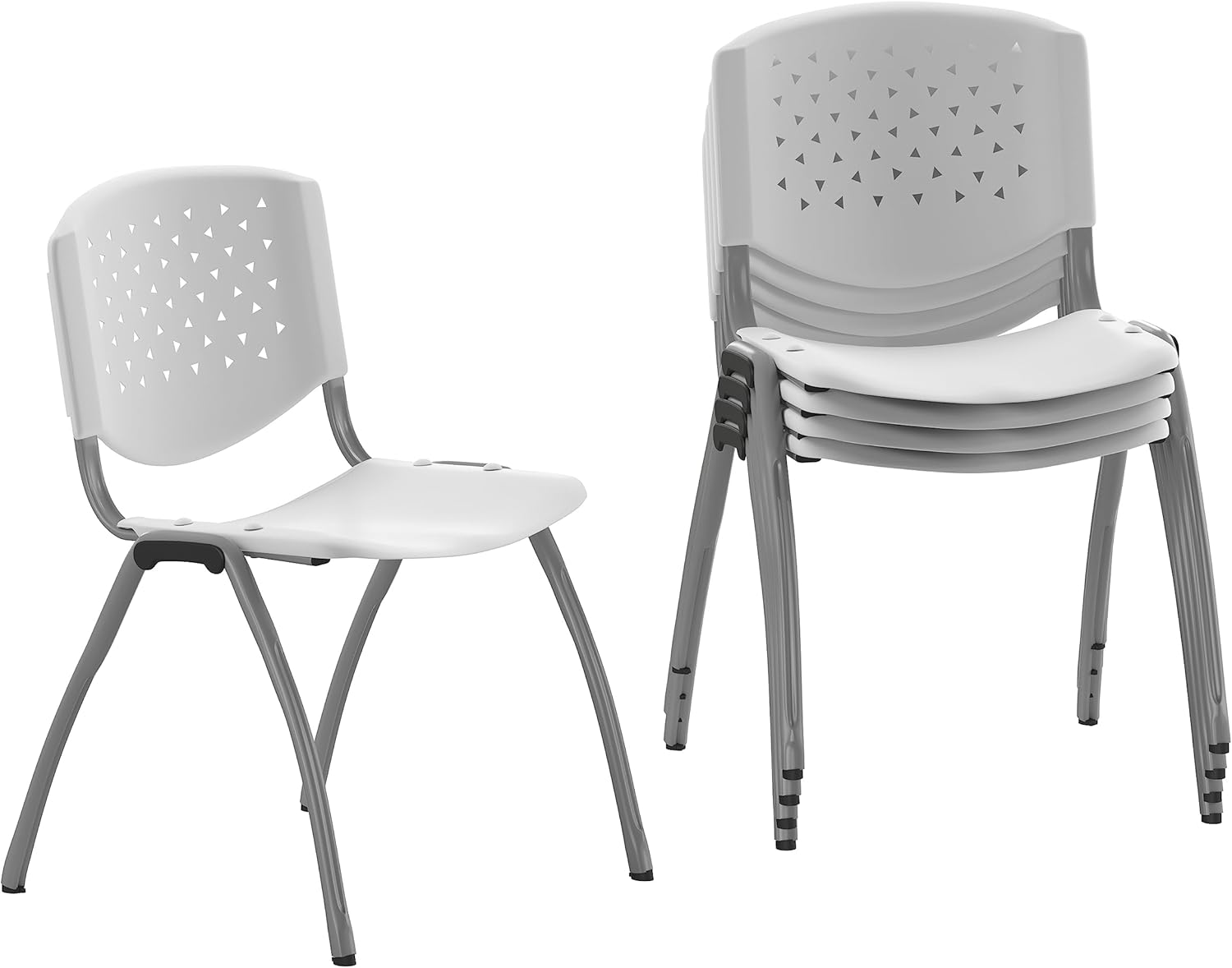 HERCULES Stack Chair Pack of 5 with 880 lb Capacity