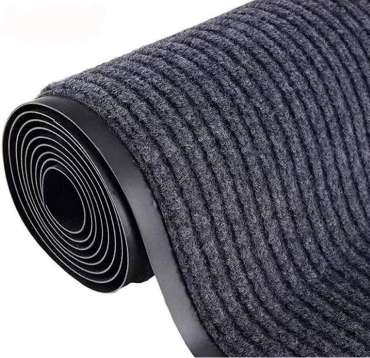 Non-Slip 3x10FT Double Stripes Grey Runner Rug by lehom