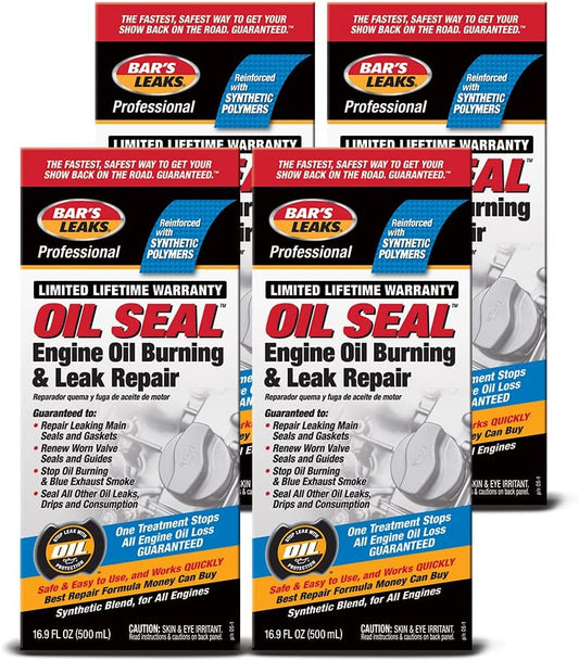Bar's Leaks OS-1-4PK Oil Seal Engine Oil Burning Repair Solution