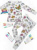 Color-Your-Own Kids Pajamas with Markers - Soft Bamboo Viscose PJs