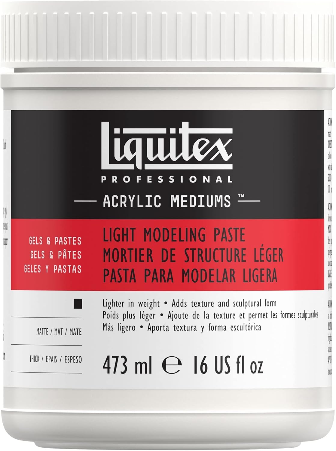 Liquitex Professional Light Modeling Paste for Artists and Crafters