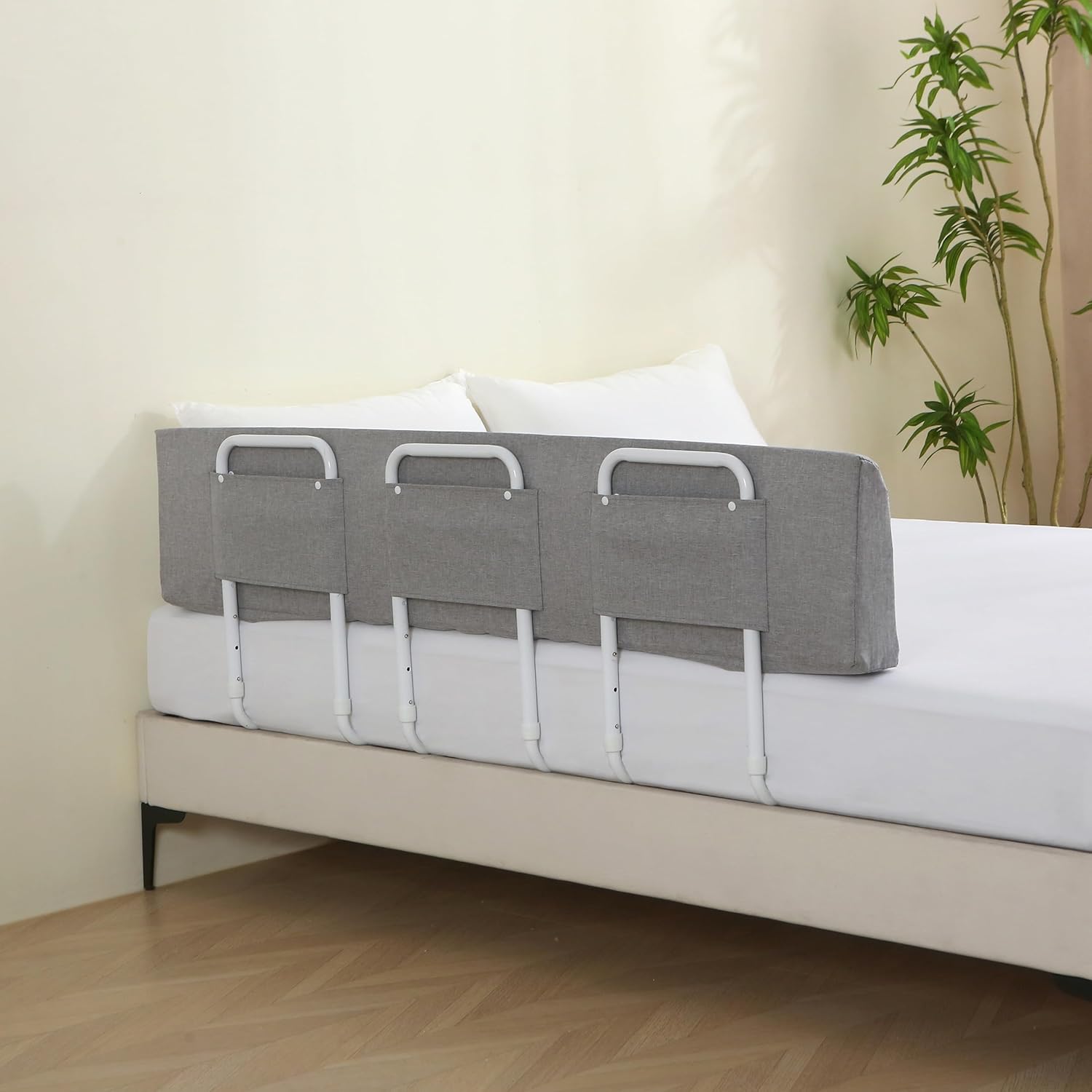 Bed Guard Rail for Toddlers - 59in Foam Padded Safety Rail