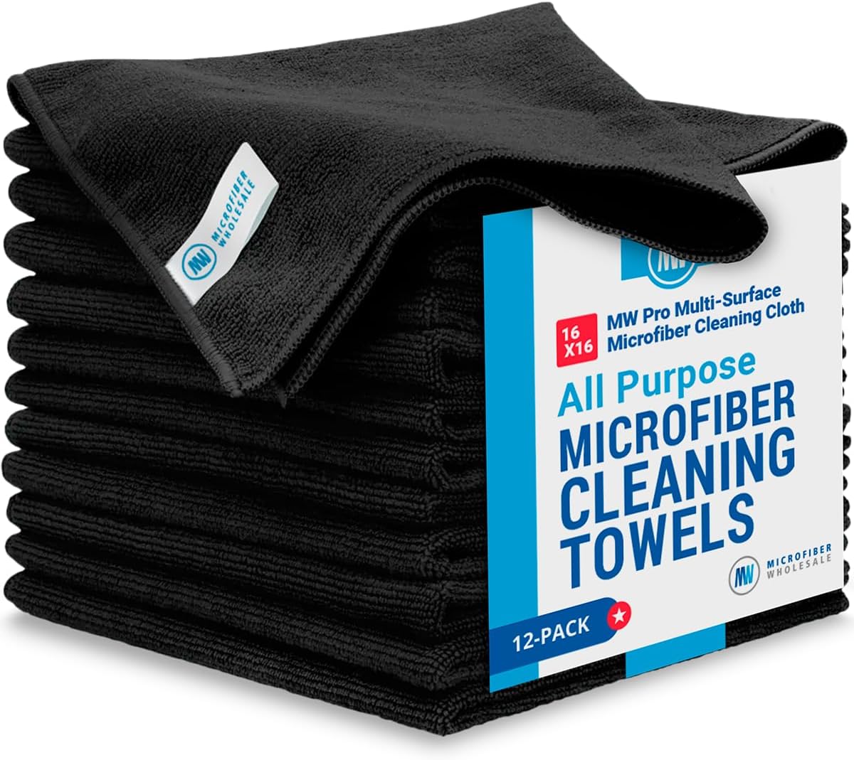 Premium MW Pro Microfiber 12 Pack | Clean, Dust, Polish with Ease