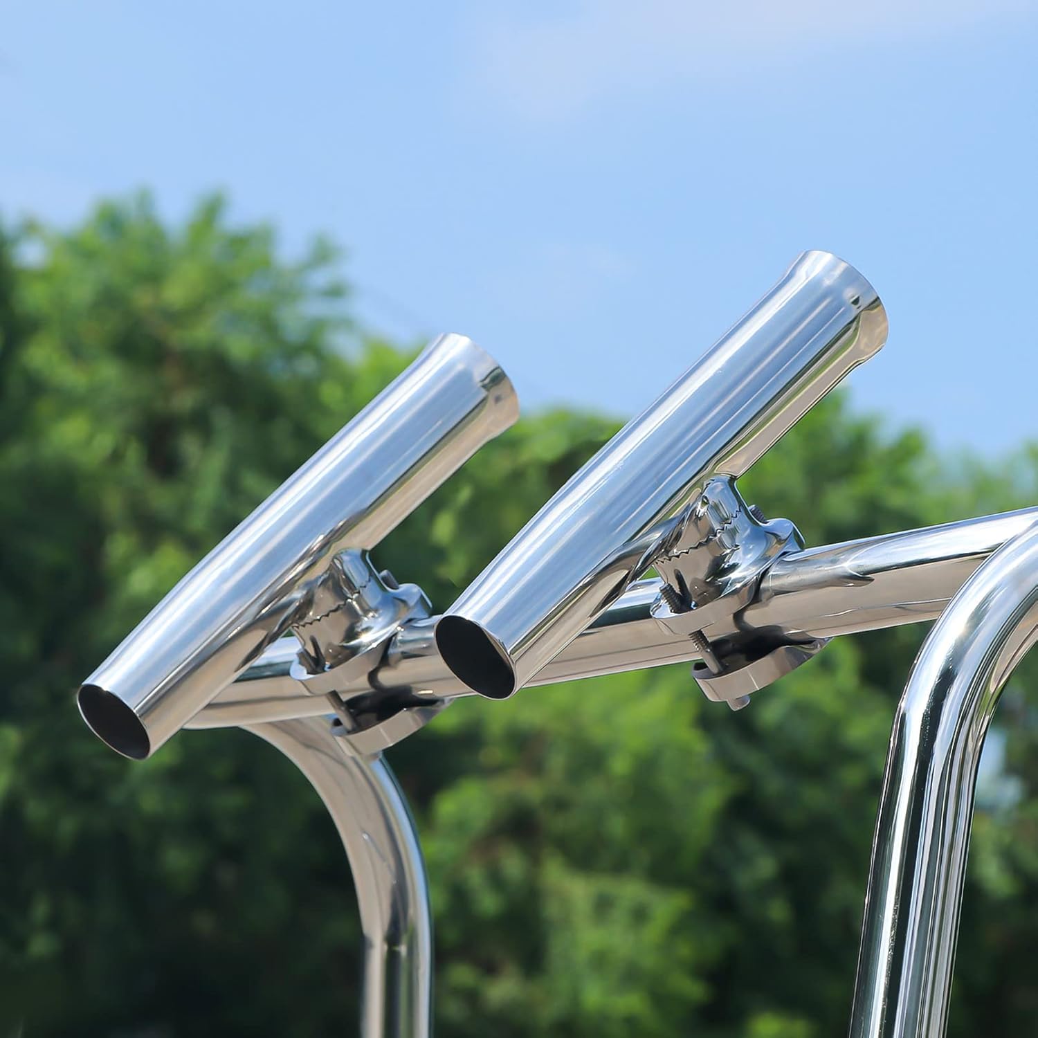 Marinebaby 316 Stainless Steel Boat Fishing Rod Holder Clamp