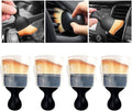 Car Brush 4PCS Interior Cleaning Tool - Soft Bristles for Vents