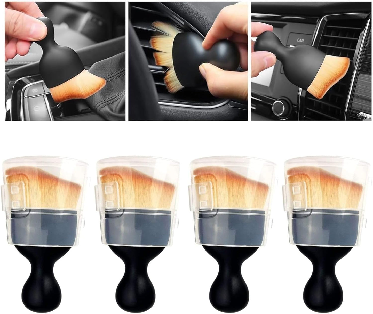 Car Interior Cleaning Brush Set - Dust Collectors