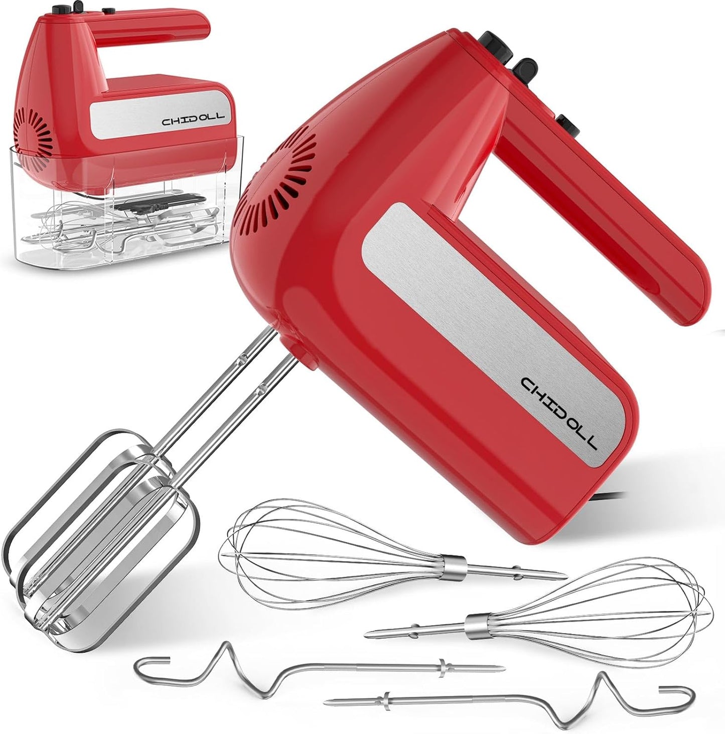 800W Turbo Hand Mixer for Baking & Cooking - CHIDOLL