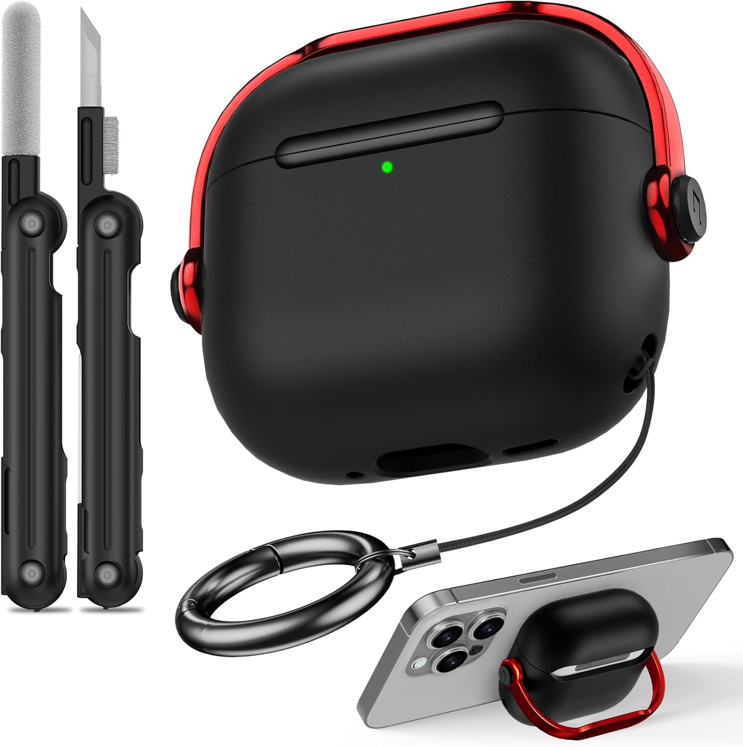 Secure Airpods 4 Case with Lock & Cleaner Kit