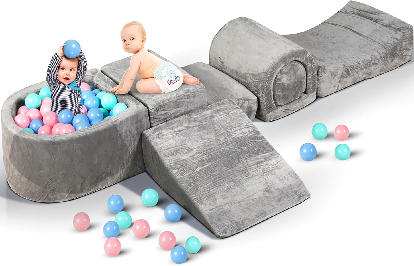 6 Piece Kids Foam Climbing Blocks for Safe Indoor Playtime