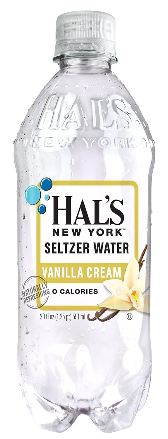 Hal's New York Seltzer Vanilla Cream Sparkling Water Pack