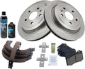 TRQ Rear Brake Pad & Rotor Kit Compatible with 2009-2014 Cadillac CTS