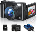 4K Digital Camera for Photography Autofocus 48MP Vlogging - Compact
