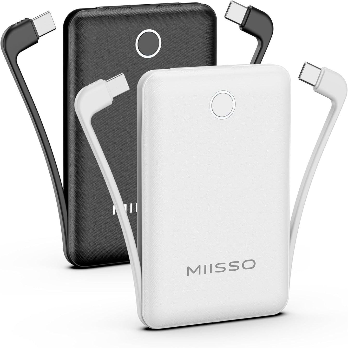 10000mAh Slim Portable Charger for iPhone 15/16/17 - 2 Pack