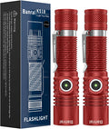 Mini USB-C Rechargeable Tactical Flashlight (Red) - Compact EDC Light