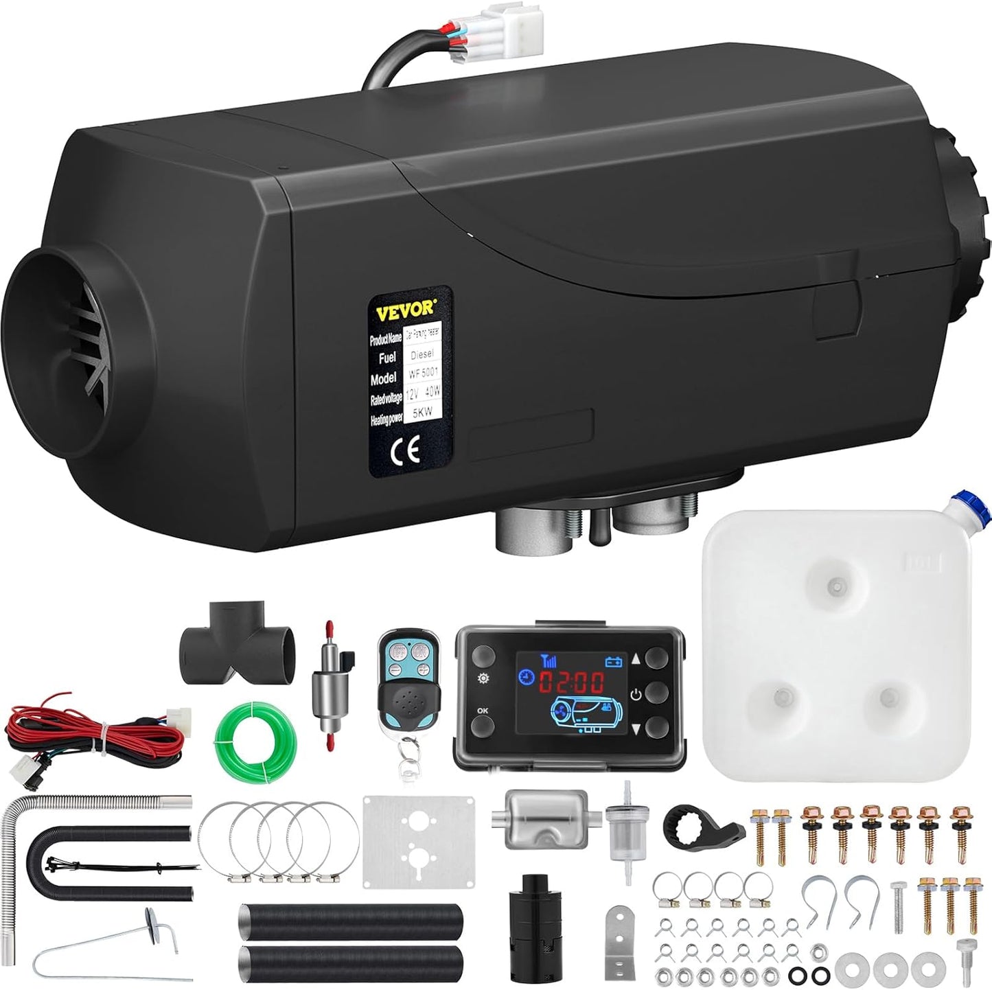 VEVOR 5KW Diesel Heater: Fast Heating, Low Noise