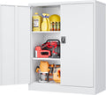 SISESOL 36 inch Metal Storage Cabinet with Lock for Office Use