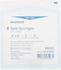 McKesson Split Sponges 6-Ply Sterile 4 in x 4 in - High Absorbency