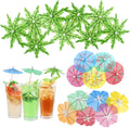 Tropical Cocktail Umbrella Picks Set