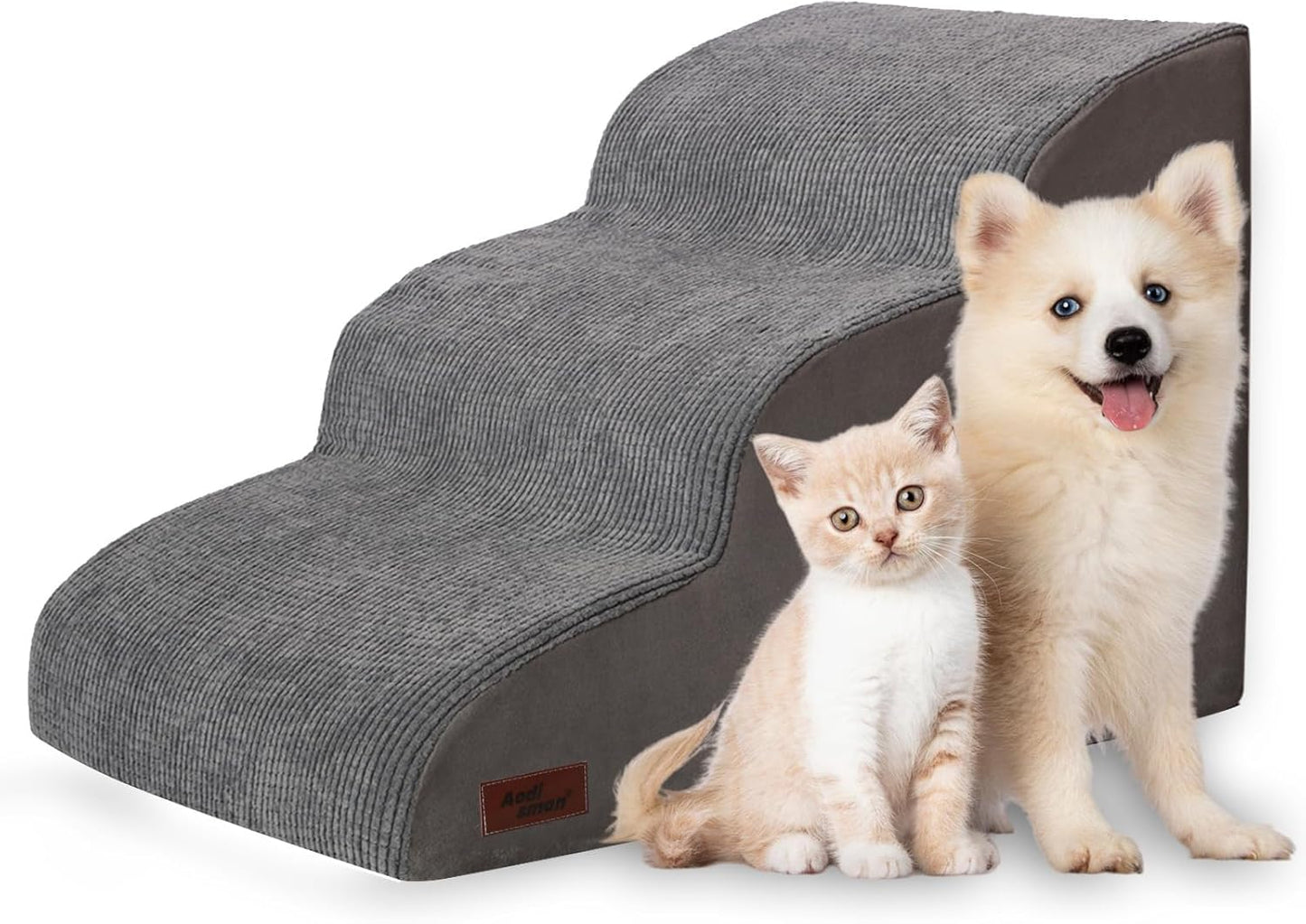 3-Step Dog Ramp and Stairs for Sofa and Chair - Non-Slip Steps