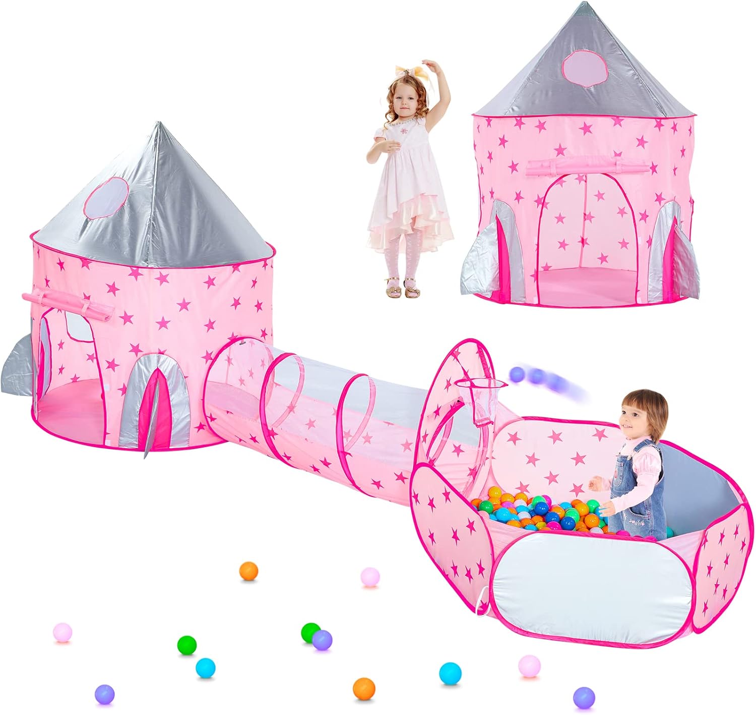 Princess Castle Play Tent Set - Indoor/Outdoor Fun!