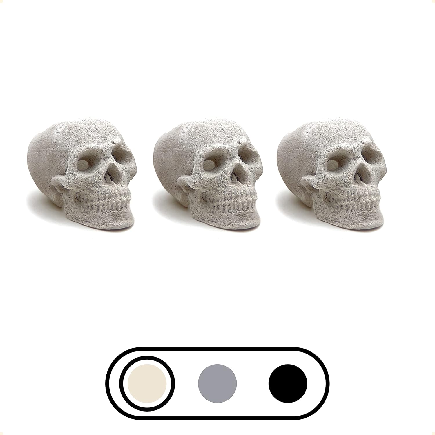 OSKER Mini Fireproof Skull Log - Perfect for Halloween Decor