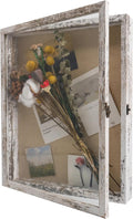 GraduatePro Shadow Box Frame 13x16 Display Case - Rustic White