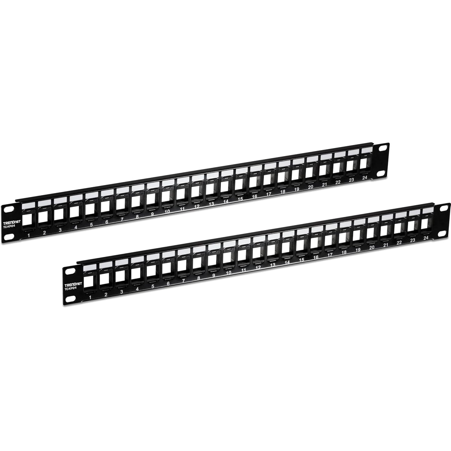 TRENDnet 24-Port Blank Keystone 1U Patch Panels for Networking