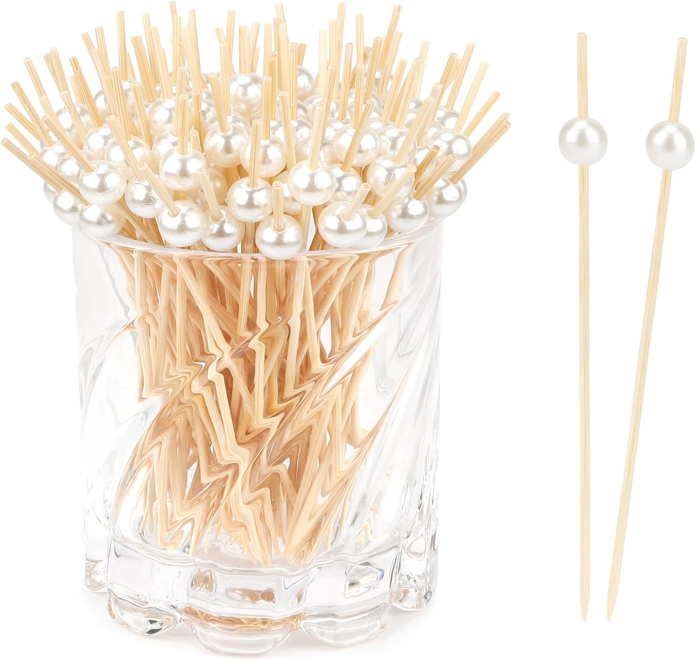 Bamboo Cocktail Toothpicks 150pcs - Flavorful Picks!