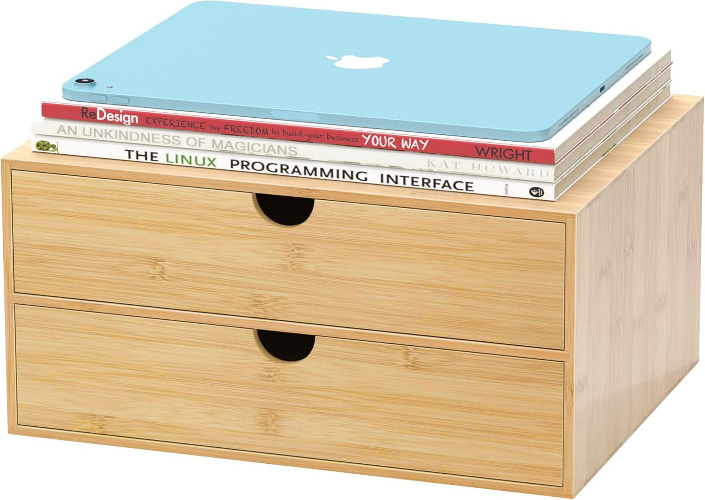 Bamboo Desk Drawer Organizer for Home and Office Storage Needs