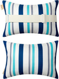 Chaise Lounge Head Resting Pillows Blue Patio Pillow 2 Pack - Neck