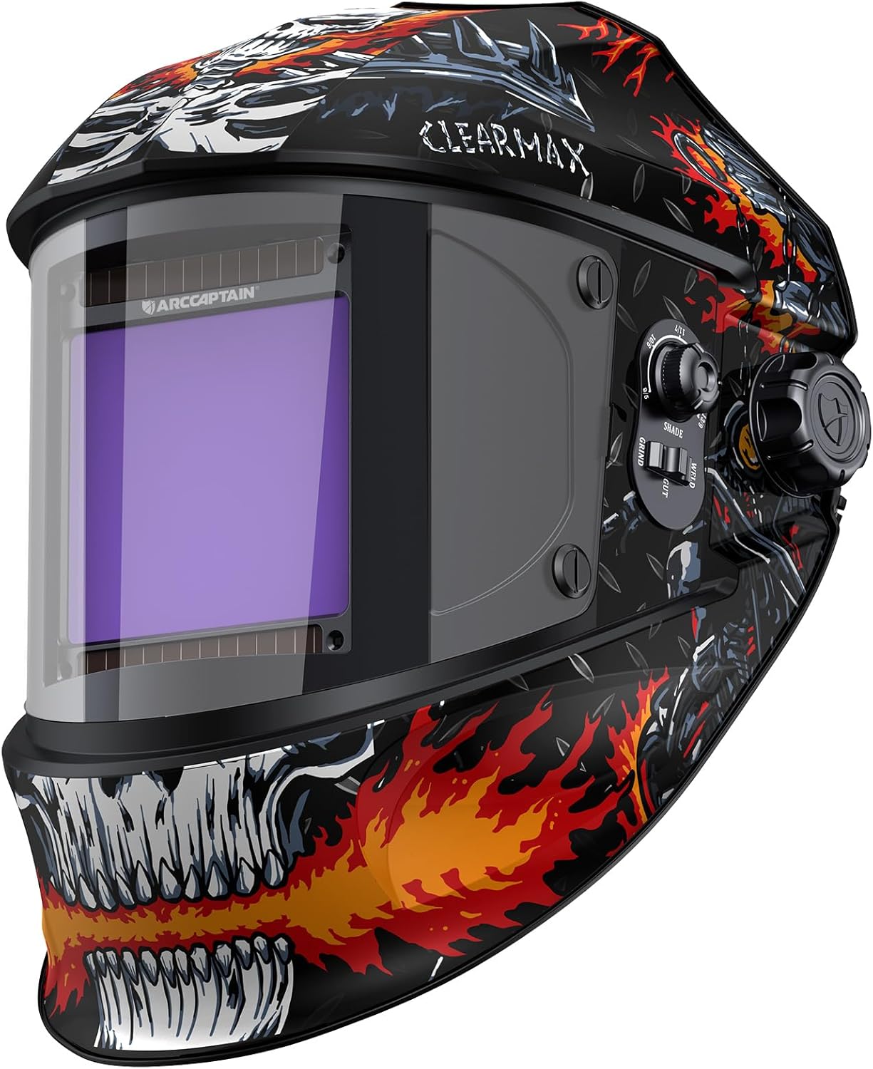 ARCCAPTAIN True Color Solar Welding Helmet - Wide Shade Range for Ultimate Precision