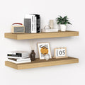 Fun Memories Floating Shelves 24 in Rustic Wooden Wall Shelf - Deeper