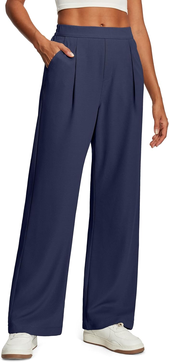 IUGA Wide Leg Pants for Women - High Waisted Business Casual