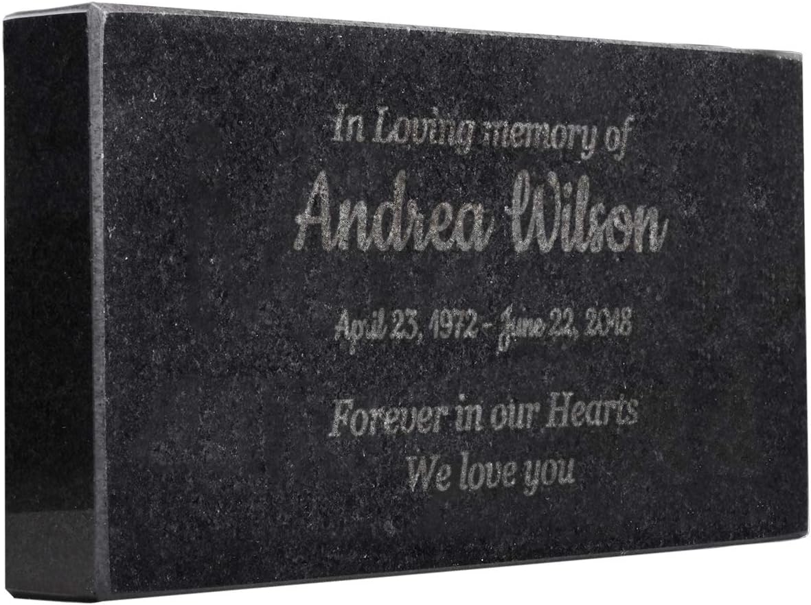 In Loving Memory Black Granite Memorial for Your Loved Ones
