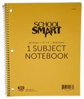 School Smart Spiral Non-Perforated 1 Subject Wide Ruled Notebook